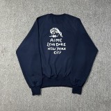 Cross-border Aime New York Queens landmark print hooded simple casual loose versatile letter sweatshirt