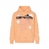 25ss cross-border foreign trade Sp555der American-style trendy brand foam letter full rhinestone hoodie sweatshirt and pants for men and women