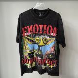 Cross-border foreign trade MIXED EMOTION American fashion brand Angel high street rhinestone bat sleeve loose short-sleeve T-shirt for men