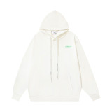High-quality OFF American streetwear brand heavyweight Angel Caravaggio pure cotton arrow print hoodie OW sweatshirt for men and women