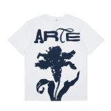 25 Summer T-Shirt New Student Top Blue Rose Print T-Shirt Unisex Casual Loose Short Sleeve