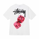 New high-quality Stussy short-sleeve T-shirt for foreign trade, 270g heavyweight, high quality, unisex