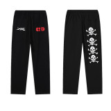 Trendy Letter Print Casual Streetwear Retro Hell Star Loose Hooded Sweatshirt and Sweatpants Set for Men and Women Couples