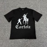 American streetwear brand Corteizz series, bomb print short-sleeve shirt, high street European and American style, casual hip-hop for men and women