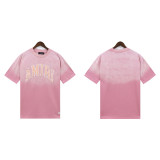 European and American trendy brand AMIRI series tie-dye micro-logo washed retro casual short-sleeve T-shirt, unisex