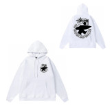 Original brand STUSI hoodie, new autumn and winter style, letter dice black eight, hooded couple's outfit