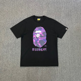 Trendy brand cross-border wholesale supply, foreign trade dropshipping, 260g heavyweight BAPE ape head shark short-sleeve T-shirt 2