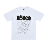 25ss Cross-Border Foreign Trade Sp555der American Trend High Street Rhinestone Foam Print Loose Fit Unisex Short Sleeve T-Shirt