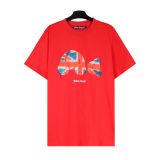 Wholesale cross-border European and American trendy brand Palm Angels decapitated bear print short-sleeve t-shirts for men and women, couples' high street half-sleeve shirts