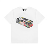 VLONE FOG short-sleeve Grim Reaper limited edition large V high street T-shirt, loose fit, printed, American style, JUICE WRLD collaboration tee