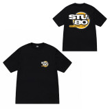 Dropshipping trendy brand short-sleeve T-shirt with dice lettering, basic style, American-style couple's summer outfit