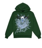 25ss high-quality Sp555der trendy high street style rhinestone embossed letter spider web hoodie for men and women