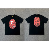 Trendy brand cross-border wholesale supply, foreign trade dropshipping, 260g heavyweight BAPE ape head shark short-sleeve T-shirt 2