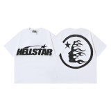 25ss Summer New Arrival Hellstar Fashionable High Street Washed Vintage Print Loose Short Sleeve T-Shirt Unisex