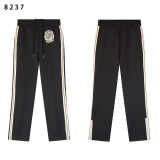 The cross-border European and American trendy brand Saint's towel embroidered logo stand-up collar jacket and high street casual pants set for men and women.