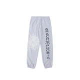 25ss cross-border foreign trade Sp555der American-style trendy brand foam letter full rhinestone hoodie sweatshirt and pants for men and women