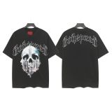 25ss Summer New Godspeed American Style Trendy Rock Street Hip-Hop Vintage Washed Printed Short Sleeve