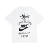 Original brand spring/summer new trendy brand STU classic cruiser print letter unisex short-sleeve shirt available for dropshipping