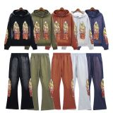 Who Decides War is a European and American trendy brand that offers cross-border vintage-style printed heavy-duty hooded sweatshirt sets