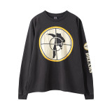 Hip-hop SAINT MICHAEL ICON new vintage graffiti loose-fit round-neck long-sleeve T-shirt for men and women