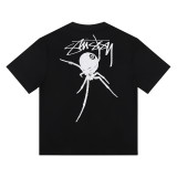 Cross-border European and American foreign trade S-letter printed cartoon series street casual loose-fitting unisex short-sleeve shirt