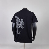 SynaWord European and American trendy brand letter print high street hip-hop casual trendy short-sleeve T-shirt men's set