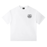 Cross-border European and American foreign trade S-letter printed cartoon series street casual loose-fitting unisex short-sleeve shirt