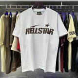 Cross-border foreign trade high street heavy-duty washed distressed worker head print Hell Star round neck short-sleeve T-shirt for summer