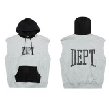 New autumn and winter G D letter logo printed fleece-lined casual loose-fitting hooded sweatshirt for both men and women