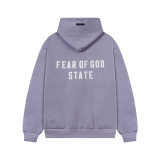 Cross-border autumn and winter new FOG ESSENTIALS letter print men's loose zip-up hooded sweatshirt women's hoodie
