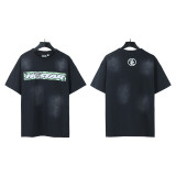 New cross-border HELL trendy high-quality vintage distressed T-shirt, loose fit printed short-sleeve T-shirt, unisex style for couples