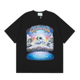 Cross-border summer new trendy Casablanca short-sleeve letter logo printed unisex T-shirt