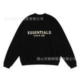 Cross-border autumn and winter FOG loose casual letter print unisex high street hooded sweatshirt basic trendy sweatshirt