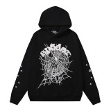 Trendy Hip-Hop Singer Foil Letter 555555 Couple's Hoodie, Casual Loose Pink Sweatshirt, Unisex