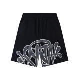 SynaWord American fashion brand high street loose shorts Y2K hip-hop street short-sleeve T-shirt unisex shorts