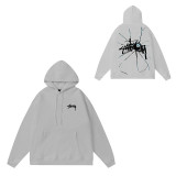 Original brand STUSI hoodie, new autumn and winter style, letter dice black eight, hooded couple's outfit