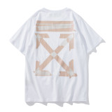 25ss cross-border trade off ow Monet oil painting arrow T-shirt unisex loose-fitting couple's short-sleeve trendy shirt