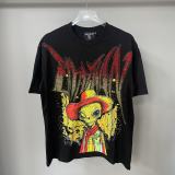 Cross-border foreign trade MIXED EMOTION American fashion brand Angel high street rhinestone bat sleeve loose short-sleeve T-shirt for men