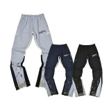 25ss European and American trendy brand GALLERY DEPT hand-painted splatter ink graffiti print patchwork pure cotton sweatpants casual trousers