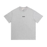 Cross-border American streetwear brand FOG's summer ESSENTIALS letter pattern embossed short-sleeve T-shirt for men and women, featuring high street fashion style.