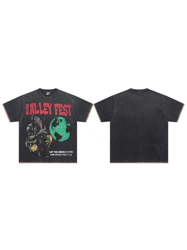 VAL-E- FOREVER FAITH BLING TEE high-quality trendy brand short-sleeve T-shirt
