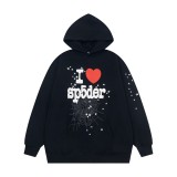Trendy Hip-Hop Singer Foil Letter 555555 Couple's Hoodie, Casual Loose Pink Sweatshirt, Unisex