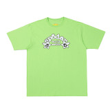 25ss Cross-Border Foreign Trade Sp555der American Trend High Street Rhinestone Foam Print Loose Fit Unisex Short Sleeve T-Shirt