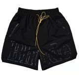Cross-border foreign trade American trendy brand RHUDE 3M reflective letter print casual sports shorts for men and women