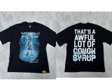 Cross-border high-quality  THAT'S A AWFUL LOT OF COUGH SYRUP  short-sleeve pure cotton round-neck T-shirt for men
