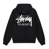 Cross-border trendy brand city exclusive zip-up hooded sweatshirt, autumn and winter loose-fit hoodie for men and women, jacket STU West