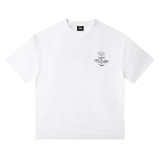 Cross-border European and American foreign trade S-letter printed cartoon series street casual loose-fitting unisex short-sleeve shirt