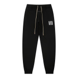 Spring/Summer New FOG ICON Double-Line Letter Print Crew Neck Pullover Short Sleeve Unisex Fleece Hoodie