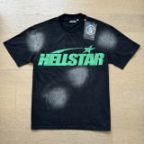 25ss Summer New American Style Trendy Brand Hell Star Unisex Couple's Oversized Loose Pullover Short Sleeve T-Shirt Tee
