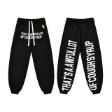 High-end foreign trade version of  THAT'S A AWFUL LOT OF COUGH SYRUP  printed all-over hoodie and pants set